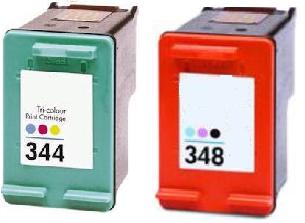 Remanufactured HP 348 (C9369EE) High Capacity Photo and HP 344 (C9363EE) High Capacity Colour Ink Cartridges